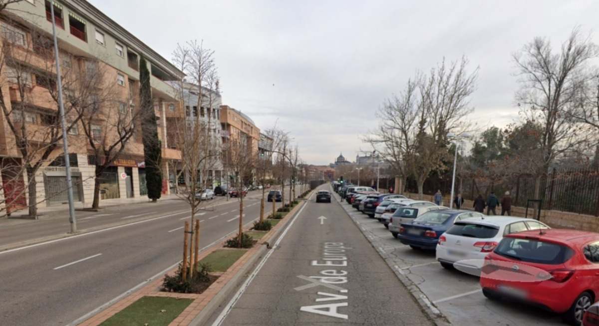 Vista de una calle con Google Street View