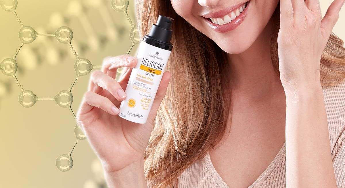 Protector solar facial con color de Heliocare