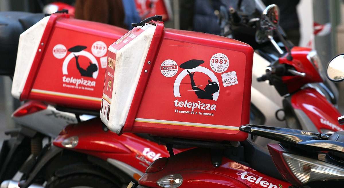 Motos de reparto de Telepizza