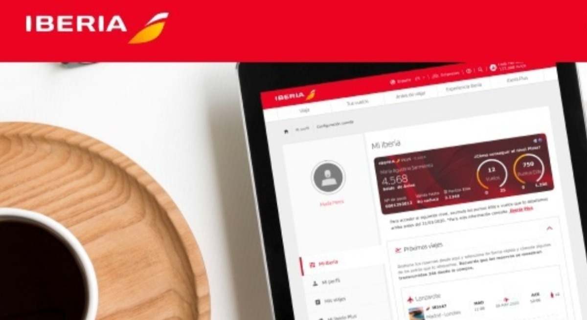 Web de Iberia.