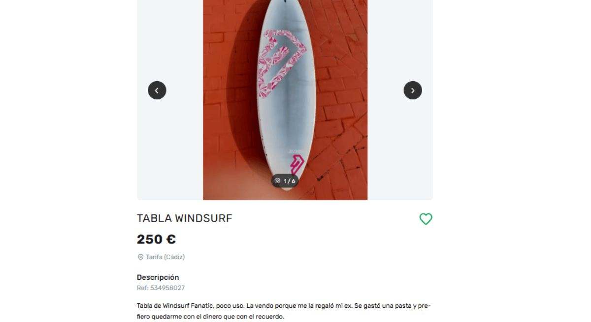 Anuncio de una venta de segunda mano. / Foto: Milanuncios