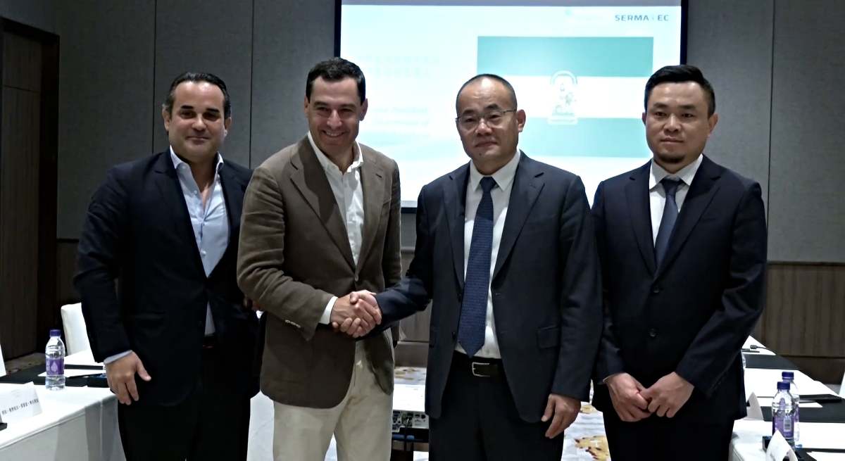Juanma Moreno anuncia el desembarco de Sernatec en Málaga / EP