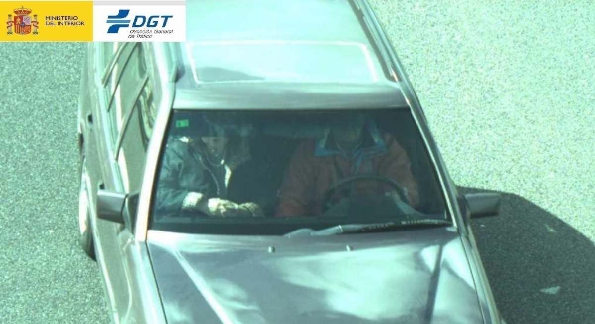 Cámara de seguridad captando una infracción