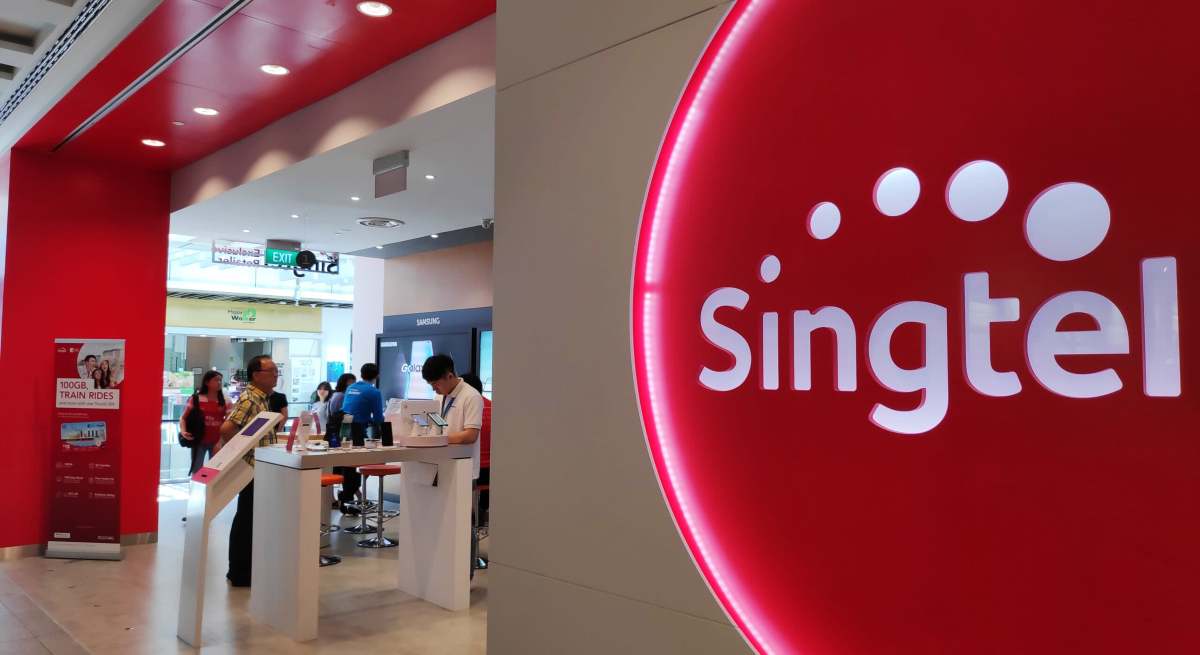 Logotipo del operador asiático Singtel, nuevo socio tecnológico de MásMóvil