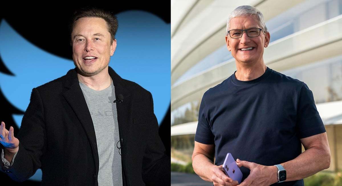 Musk y Tim Cook