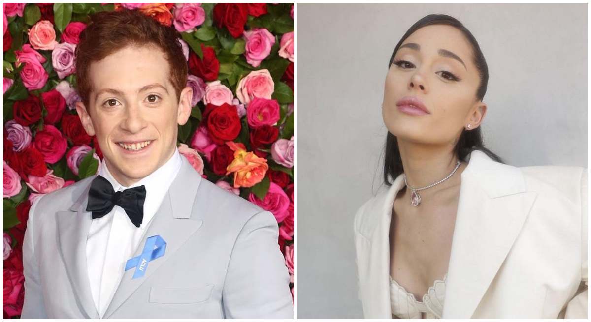 Ethan Slater y Ariana Grande