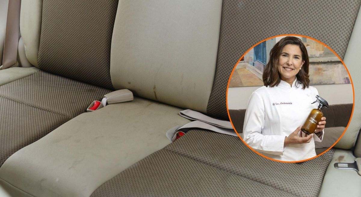 Tapicería coche manchada