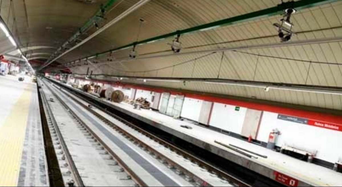 Imagen del túnel de Recoletos.