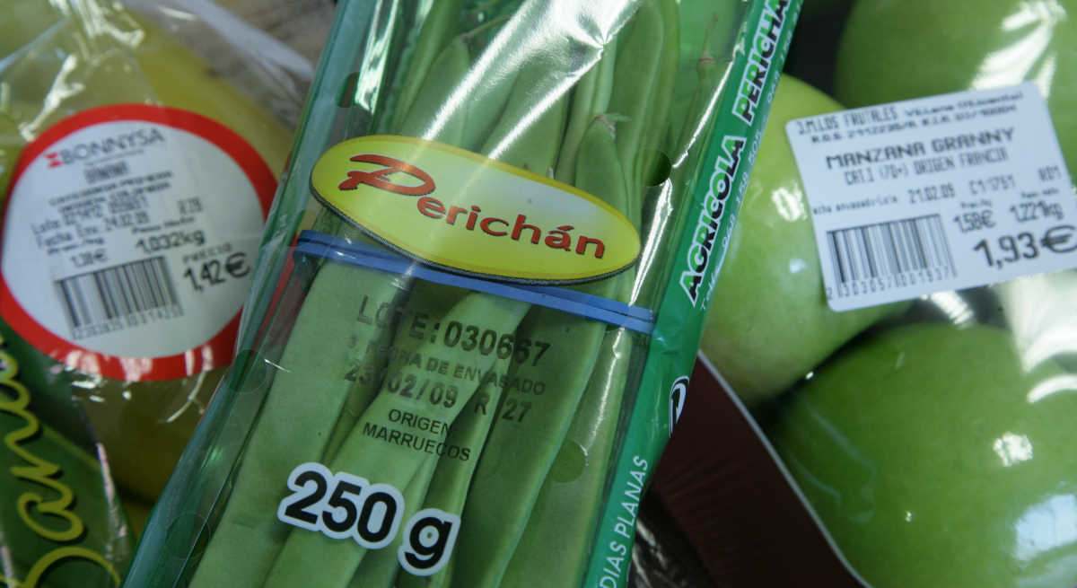 Paquete de judías verdes