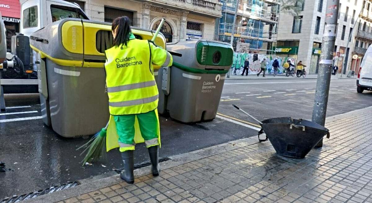 Una empleada de limpieza en Barcelona