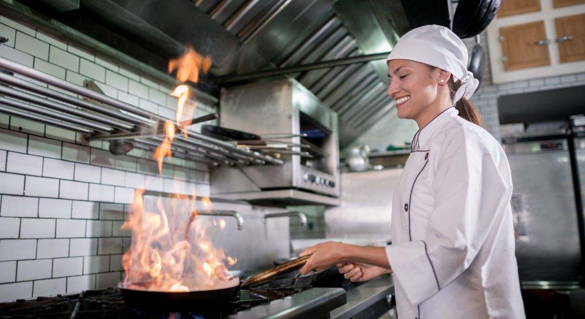 Chef en una cocina española