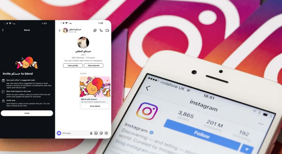 instagram blend