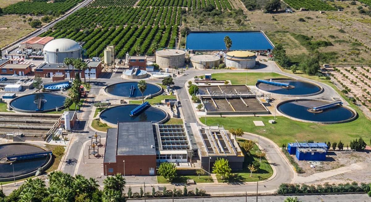 Una estación depuradora gestionada por Facsa.