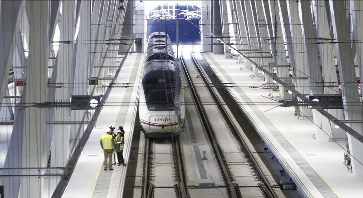 Estación de tren en Vigo.