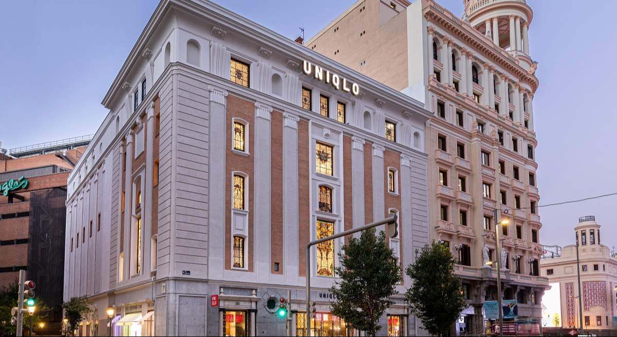 Tienda de Uniqlo en la Gran Vía de Madrid