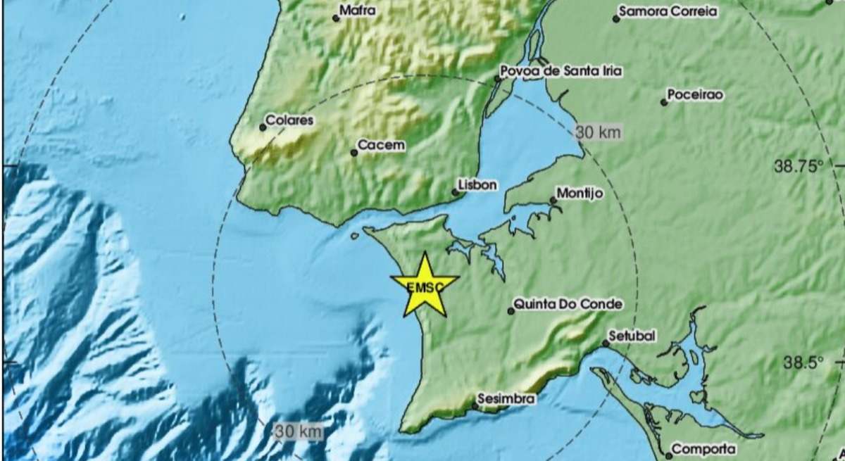 Terremoto en Lisboa. / Foto: Centro Sismológico Euro-Mediterráneo.