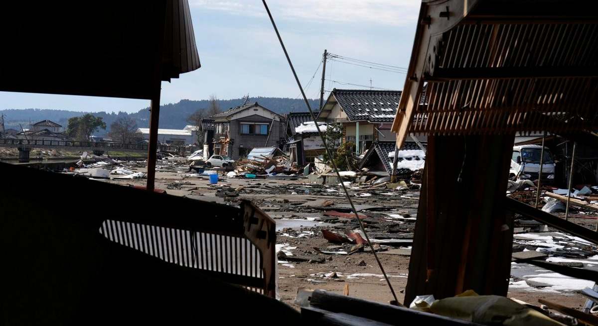 Imagen de archivo de enero de 2024 en Suzu, Ishikawa.
