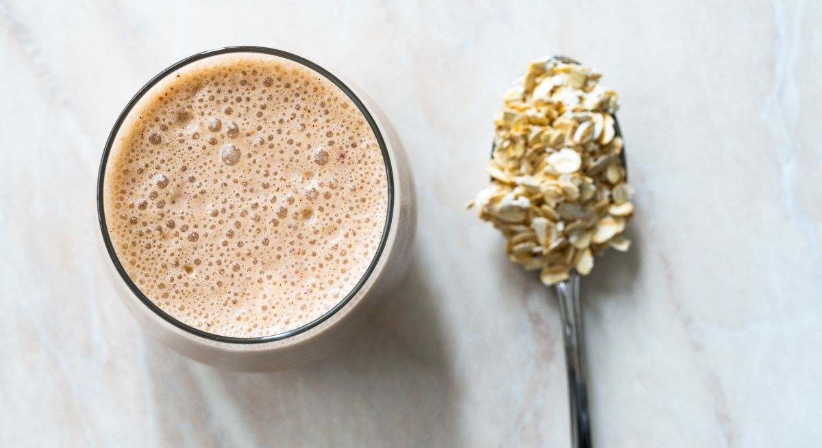 Licuado de avena y nueces