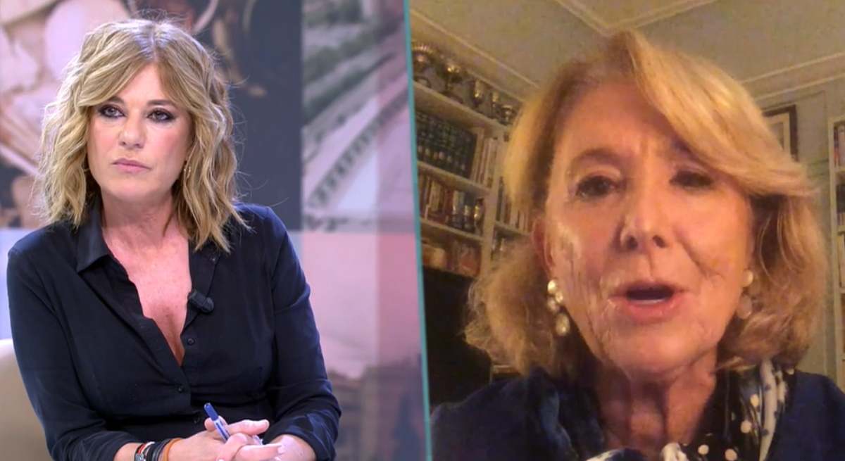 Esther Palomera y Esperanza Aguirre en Cuatro al día