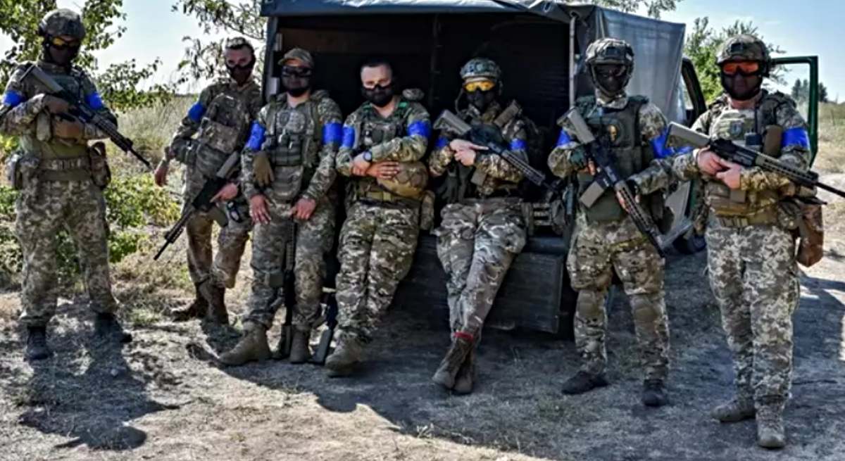 Soldados ucranianos en la región rusa de Kursk