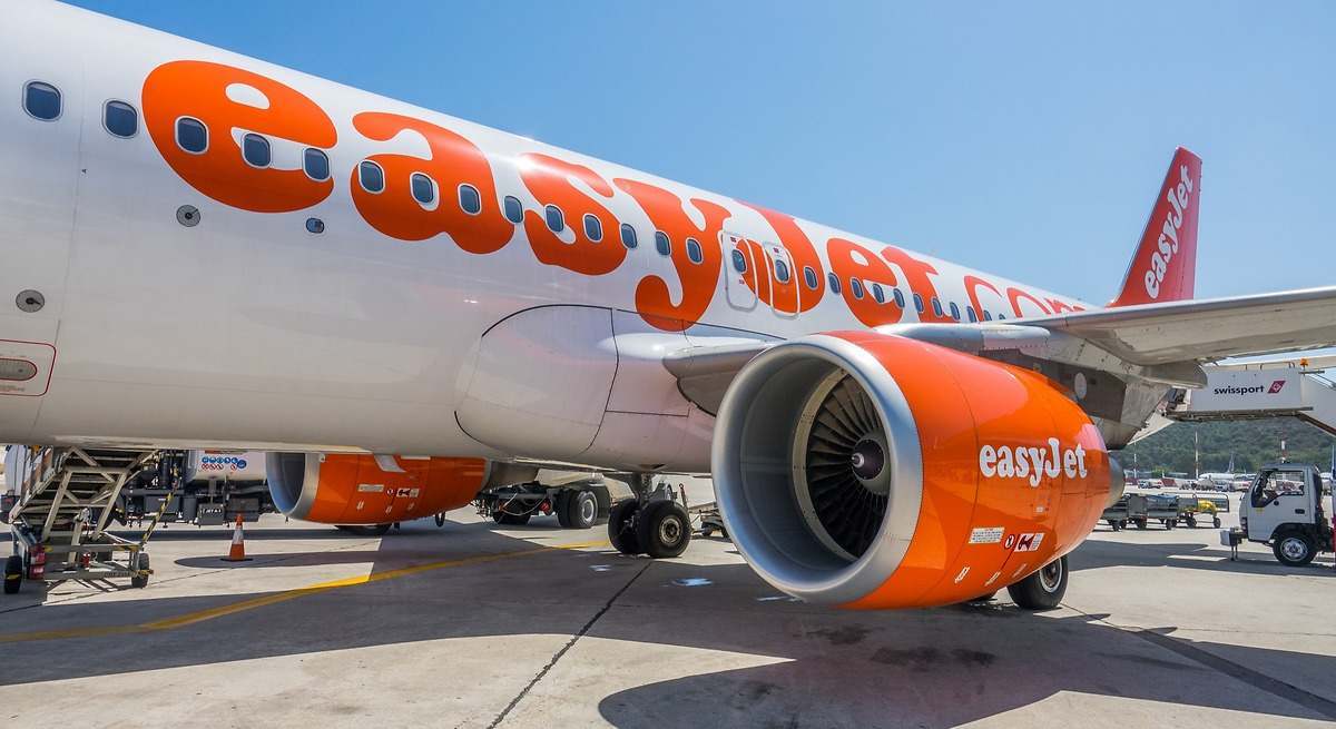 Un avión de easyJet.