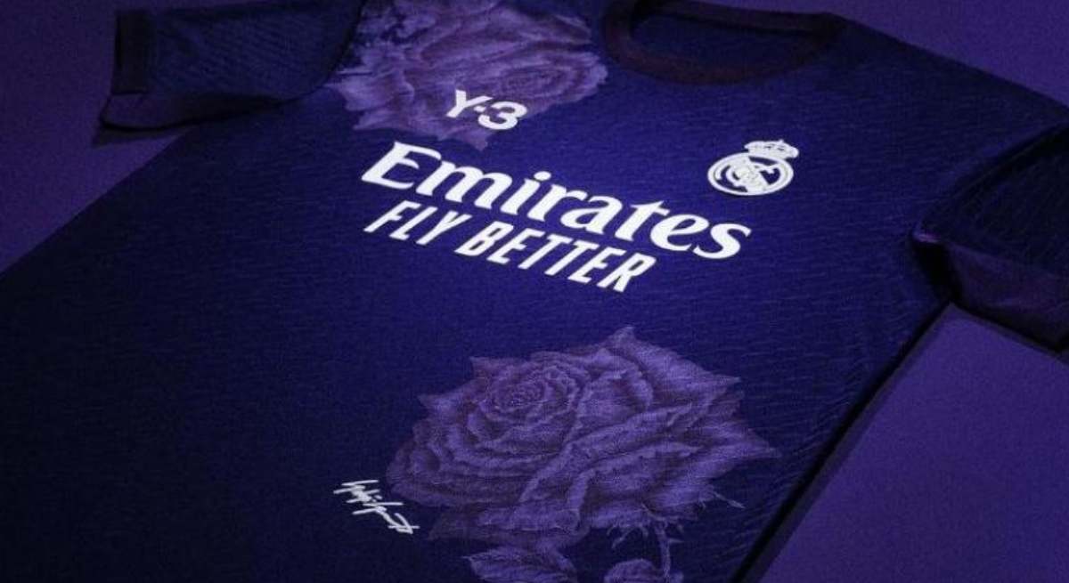 La nueva camiseta morada del Real Madrid con la firma de Yohji Yamamoto