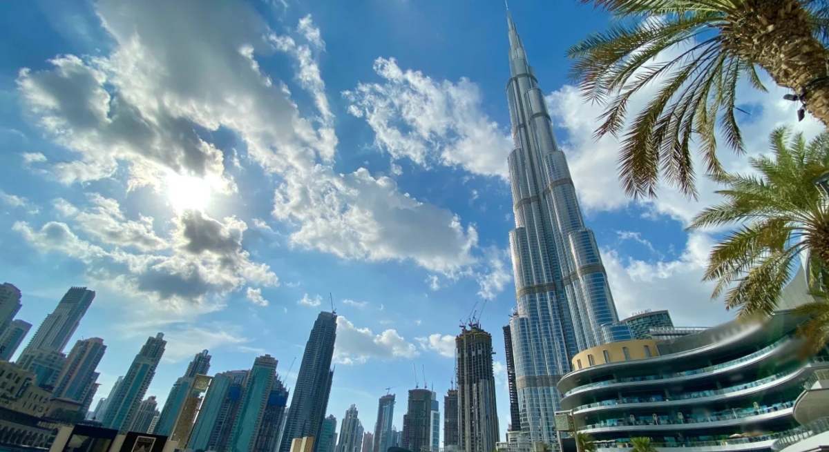 El rascacielos Burj Khalifa de Dubái, el más alto del mundo, en los Emiratos Árabes Unidos