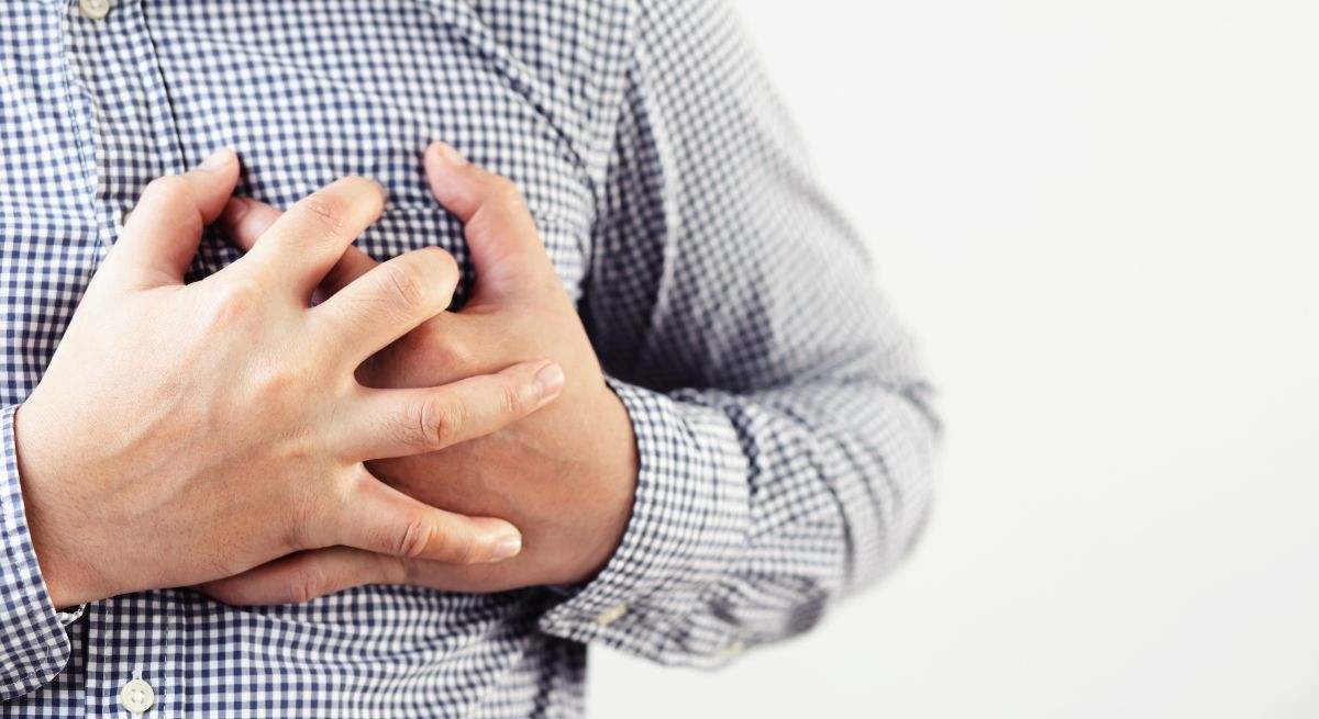 Una persona sufre un infarto ante la cámara