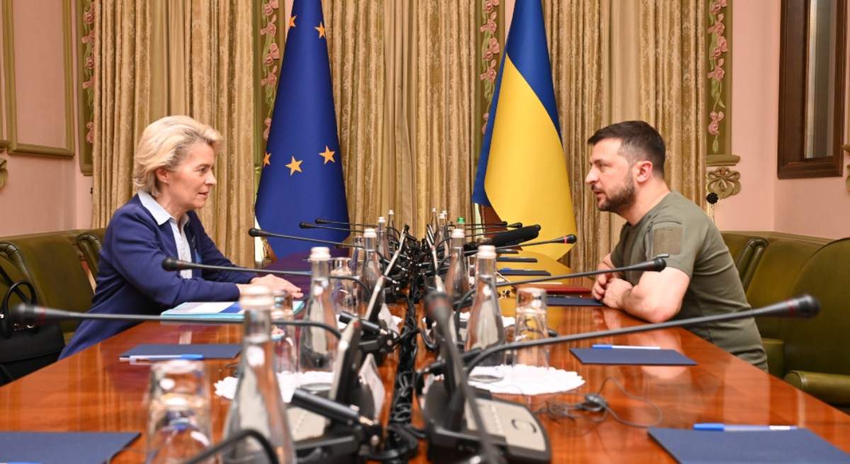 Von der Leyen y Zelensky