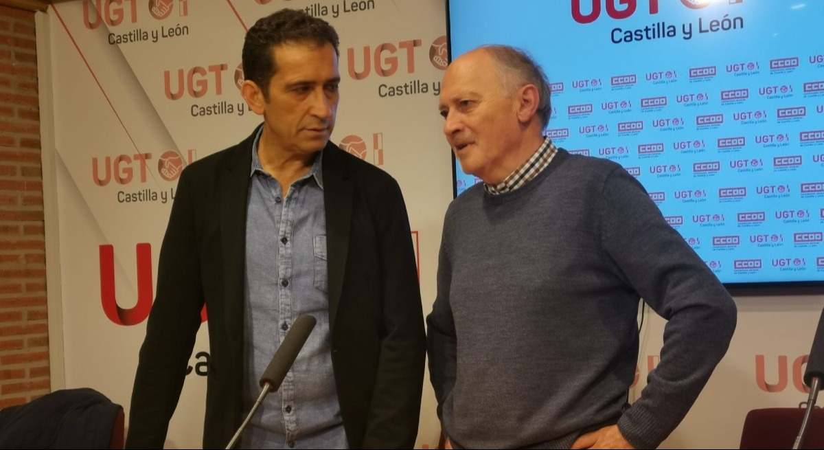 Vicente Andrés y Faustino Temprano, secretarios autonómicos de CCOO y UGT