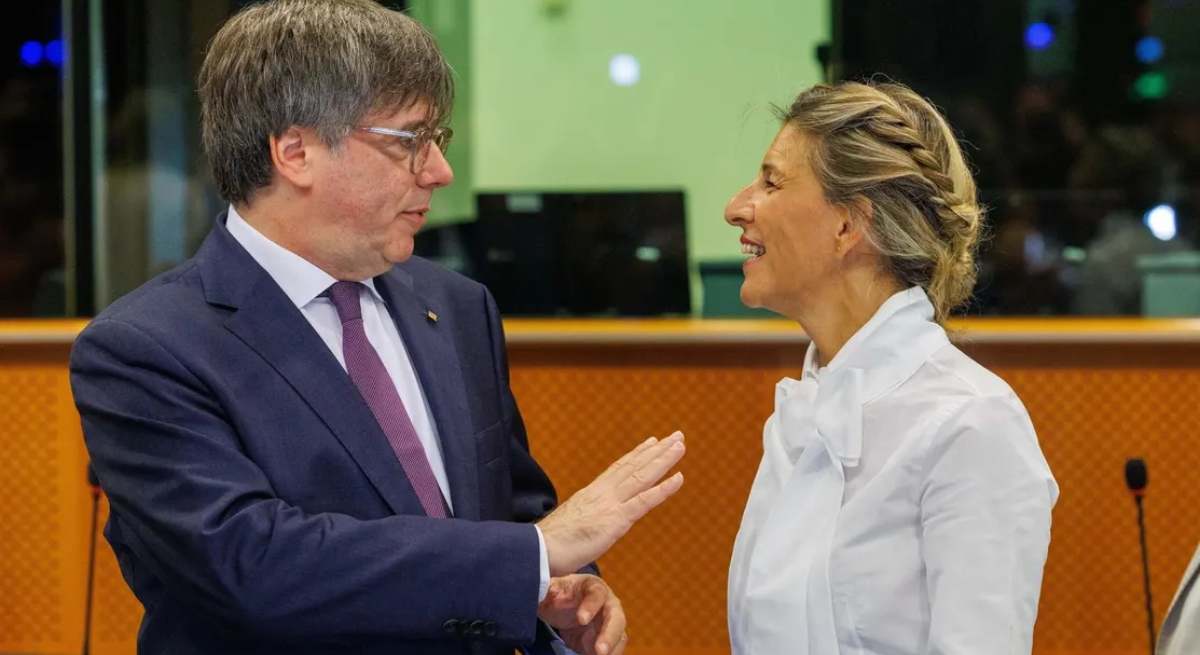 Carles Puigdemont y Yolanda Díaz