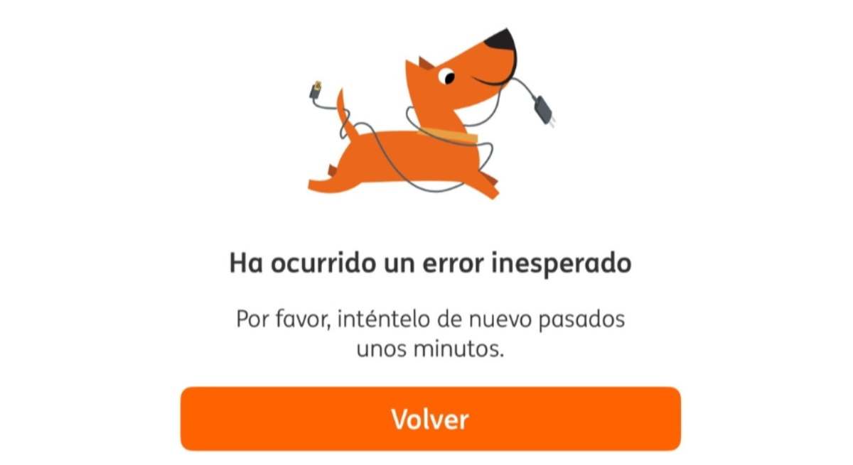 Caída la app de ING.