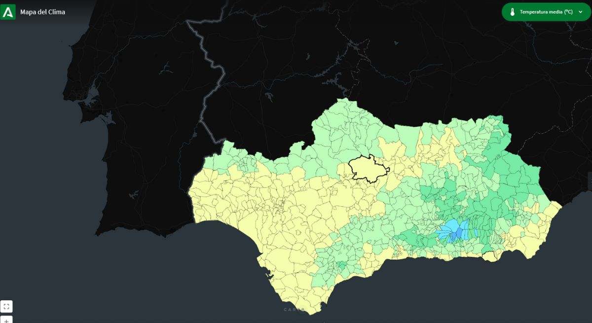 Mapa del Clima de la Junta de Andalucía.