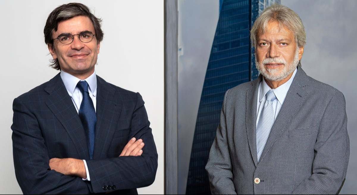 Roberto Centeno y Luis Amodio, presidente de Atitlan y de OHLA, respectivamente.