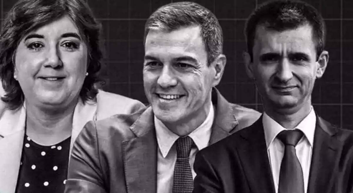 Cascajosa, Pedro Sánchez y José Pablo López