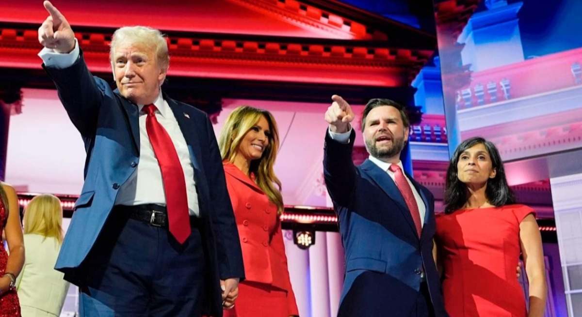Trump y el vicepresidente de EE UU