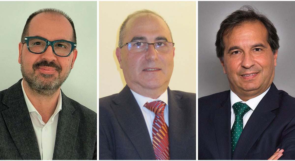 Tres personas en traje