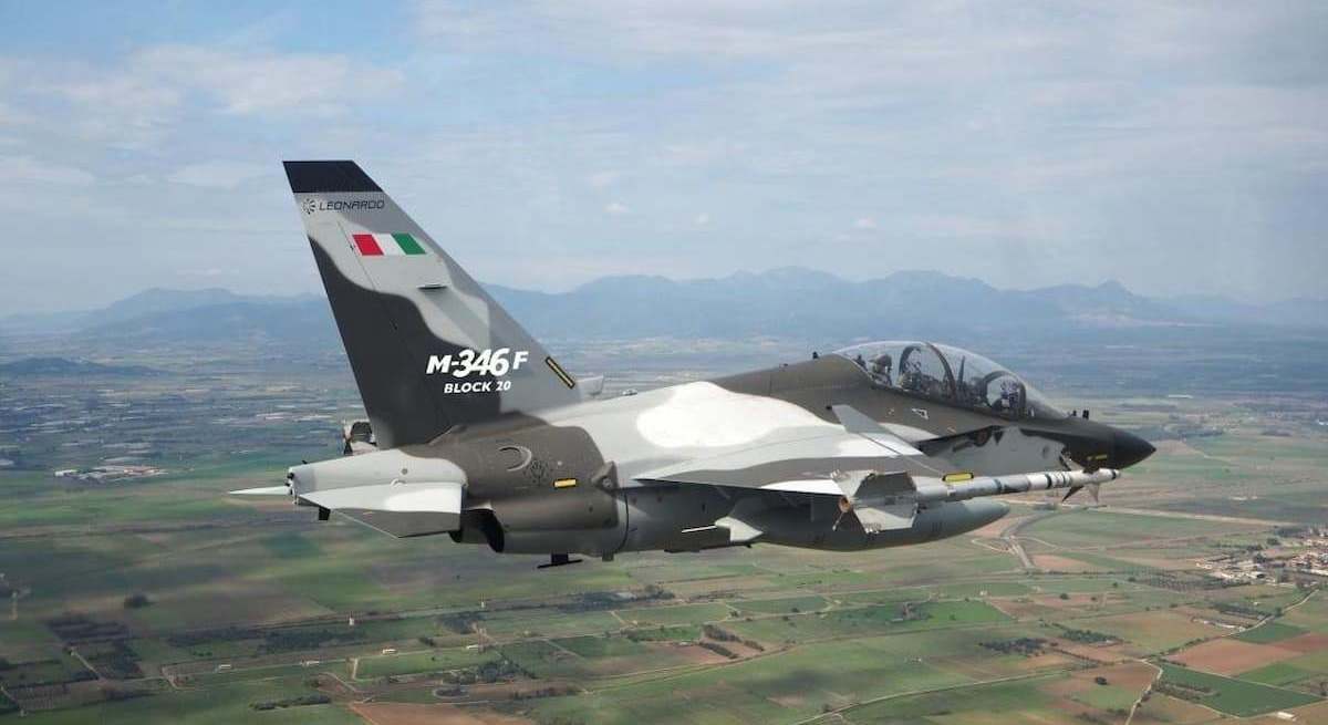 Avión de combate M-346 F Block 20 de Leonardo. / Leonardo