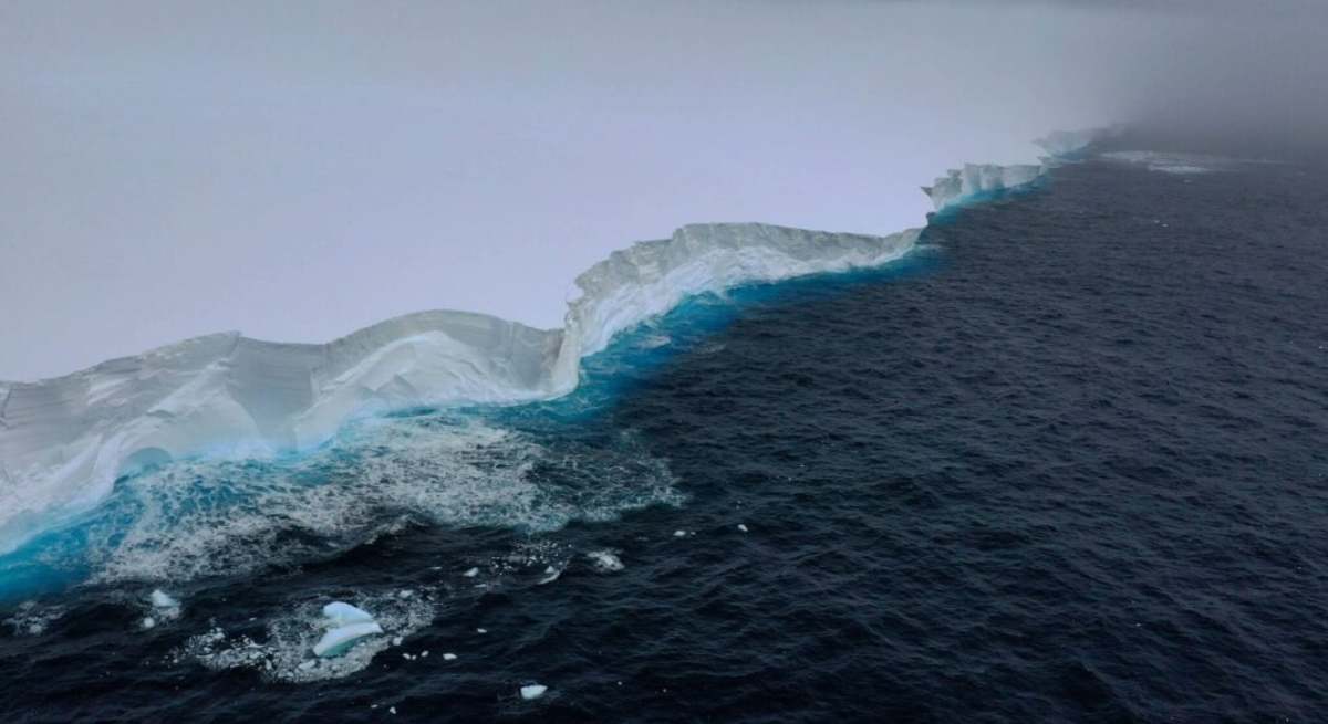 Imagen del glaciar A23a. / British Antarctic Survey (BAS)