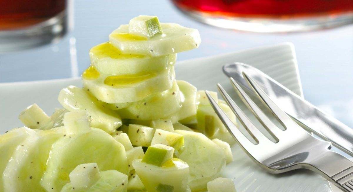 Ensalada de pepino y manzana 