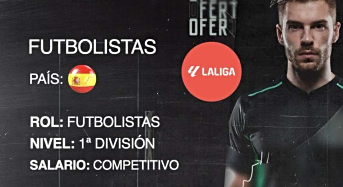 Uno de los anuncios de FUtbolJobs