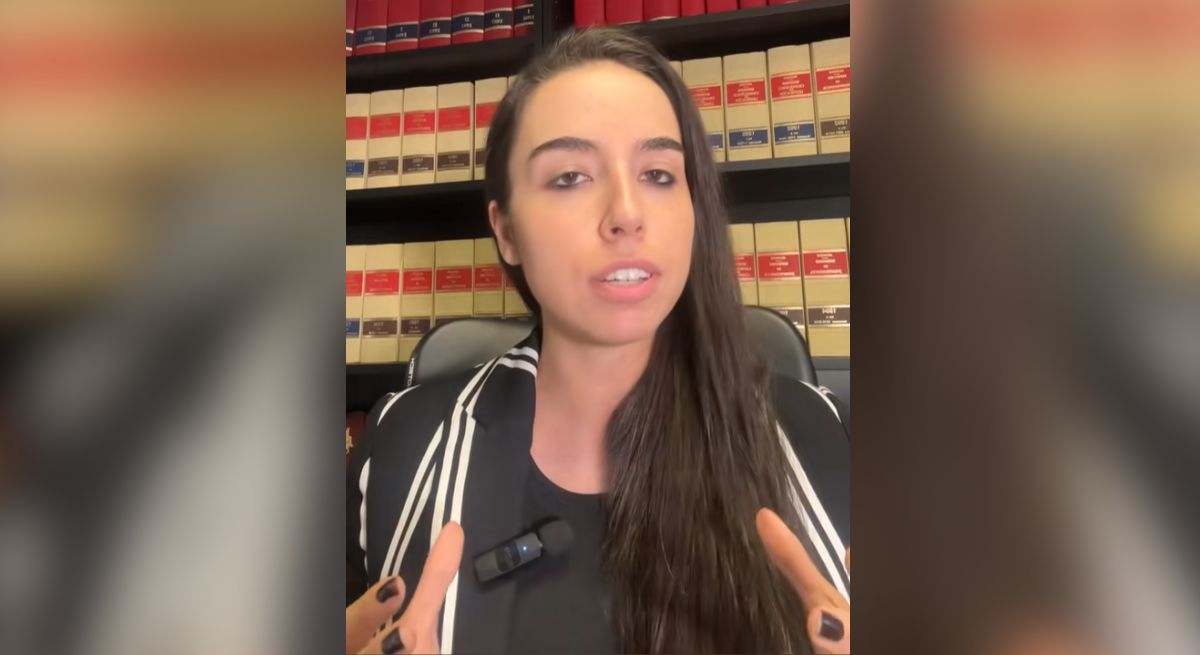 La abogada Diana Fernández, en un vídeo de la cuenta 'Atila Legal' en TikTok
