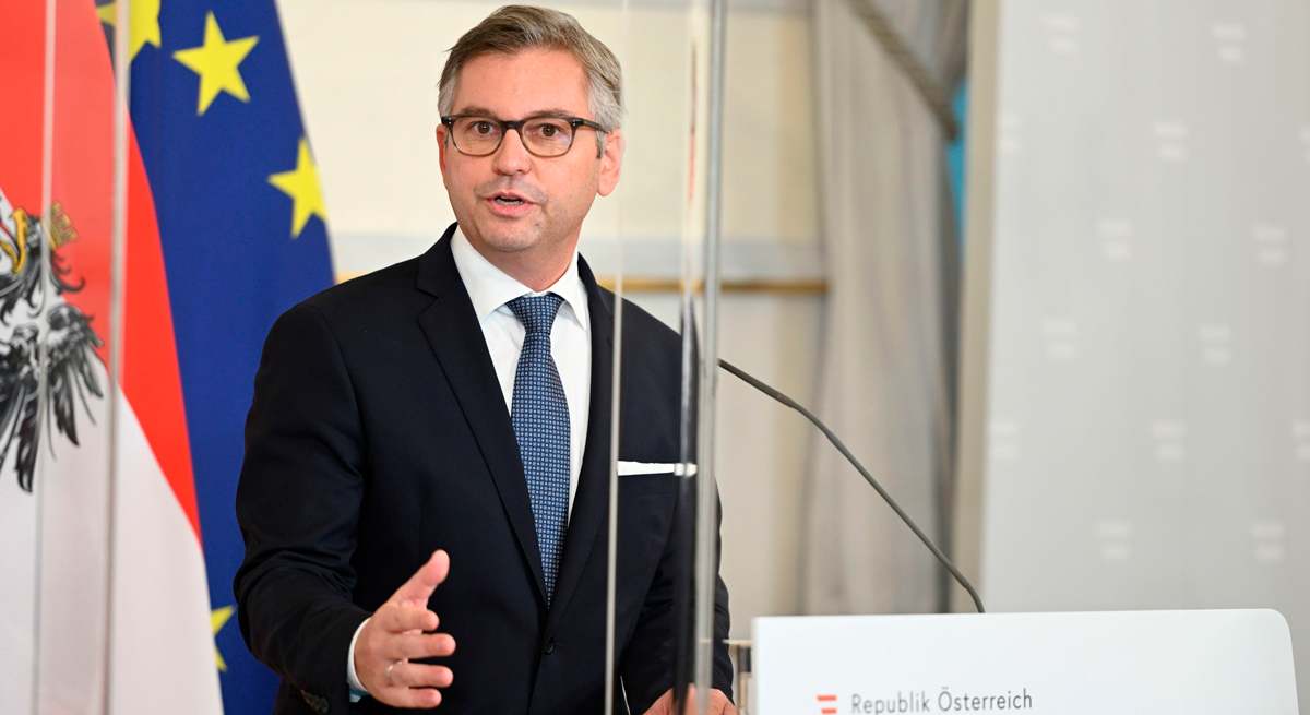 El ministro de Finanzas de Austria, Magnus Brunner