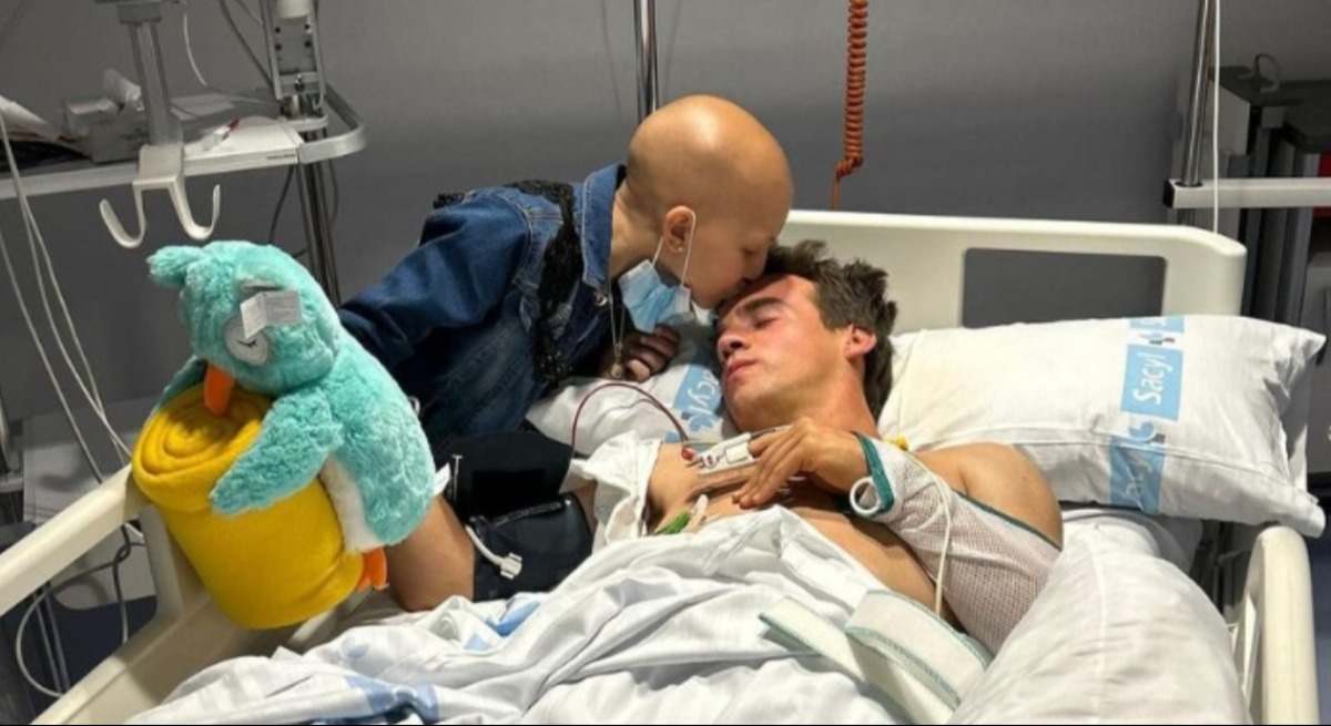 Gonzalo Caballero y María desde el hospital