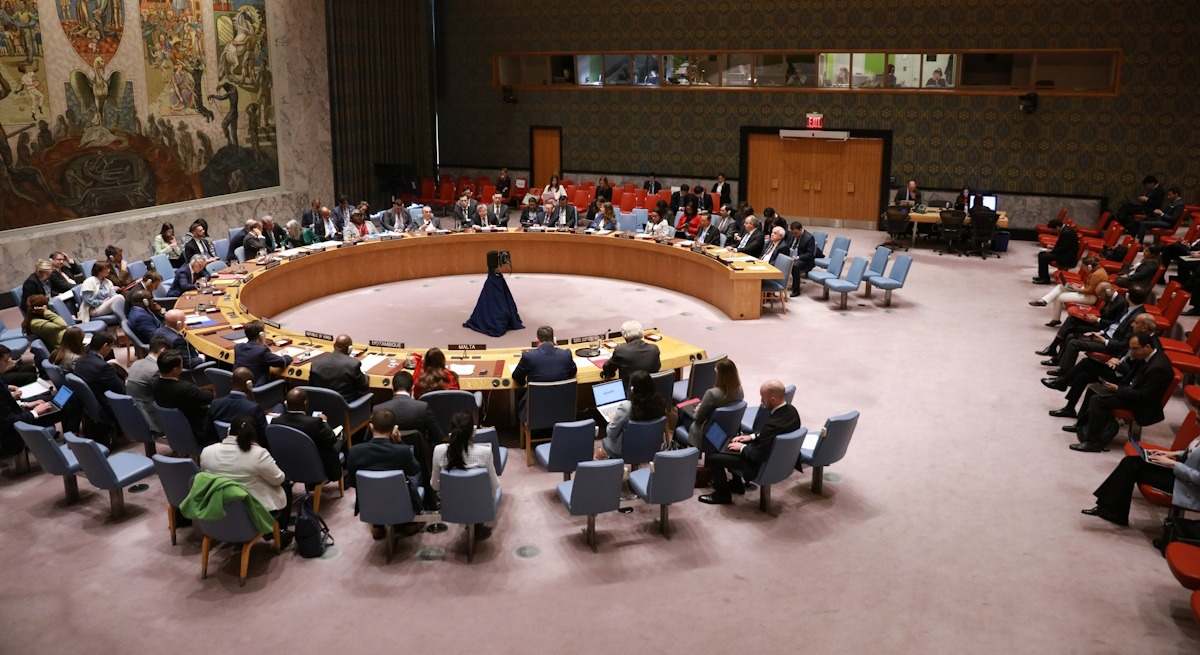 Imagen panorámica del Consejo de Seguridad de la ONU.