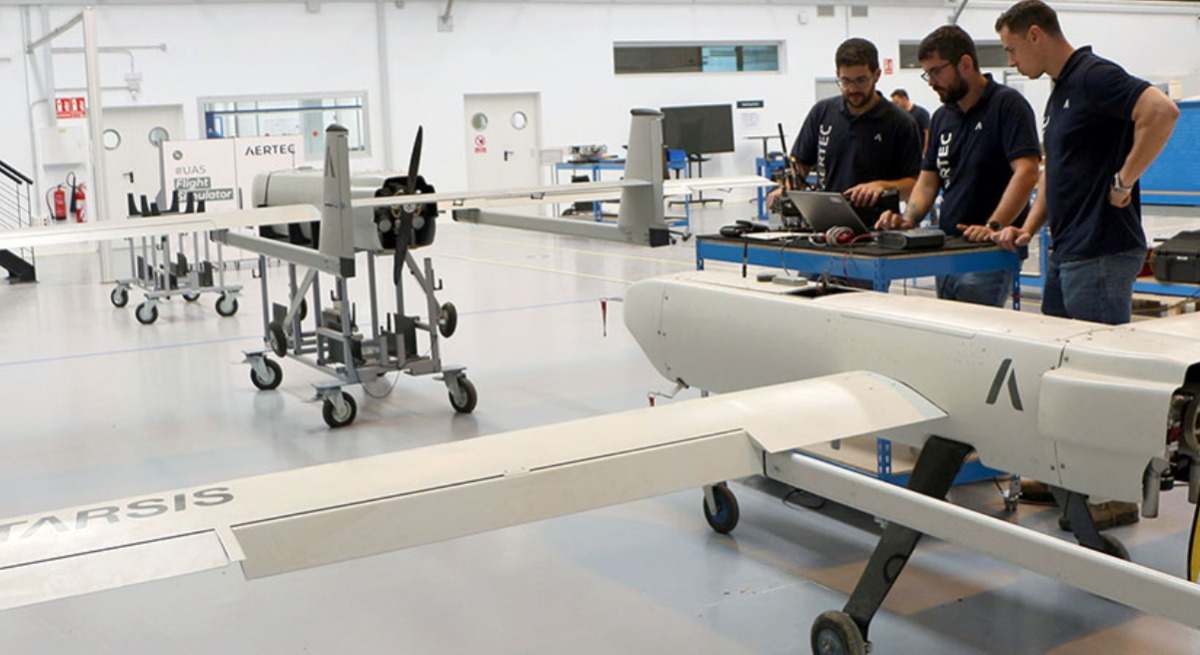 División de drones de Aertec.