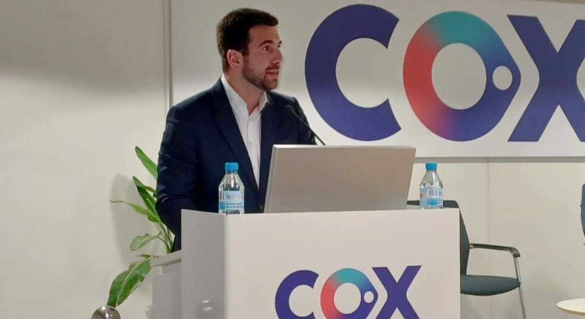 Enrique Riquelme, presidente de Cox, en la sede de la compañía en Sevilla.