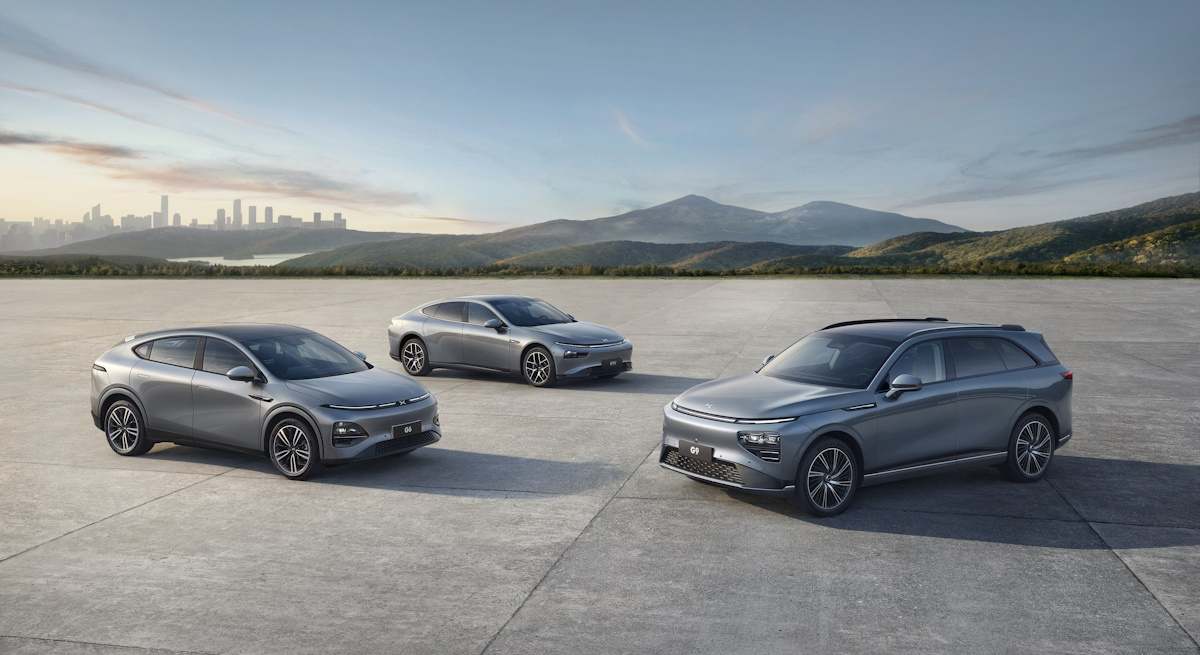 Modelos Xpeng G6, P7 y G9