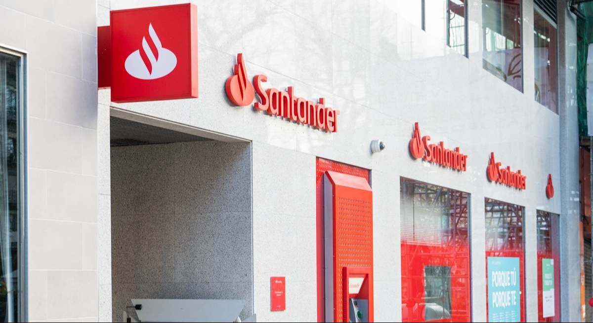 Una sucursal de Santander.