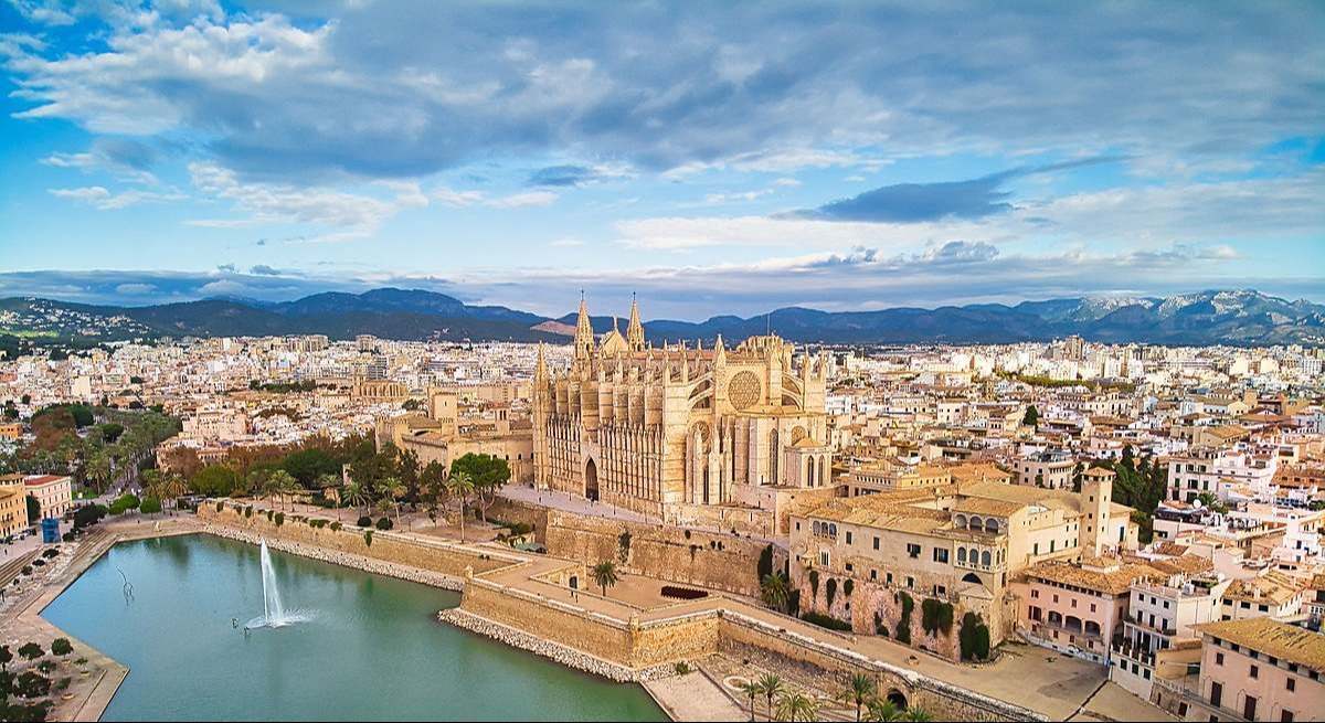 Vista aérea de Palma (Mallorca)
